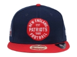 New England Patriots NFL Double Patched Snap Blue Red 9FIFTY Cap