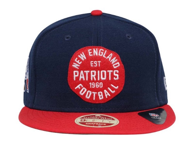 New England Patriots NFL Double Patched Snap Blue Red 9FIFTY Cap