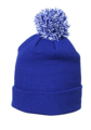 Picture of Zephyr Saint Louis Billikens Blue Cuff Pom Mens Knit Hat