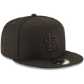 Men's St. Louis Cardinals New Era Black on Black Basic 59FIFTY Fitted Hat