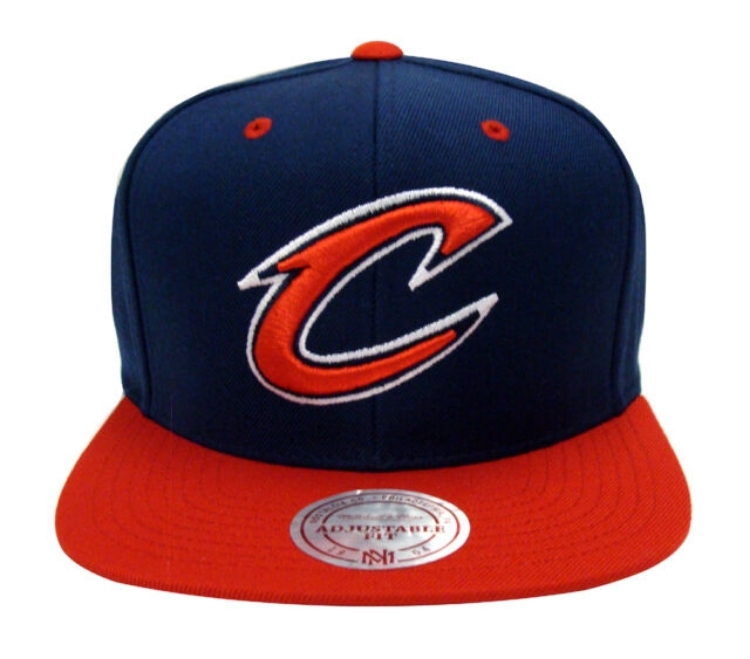 Mitchell and Ness Cleveland Cavaliers City Color Switch Snapback Cap Hat NBA front view