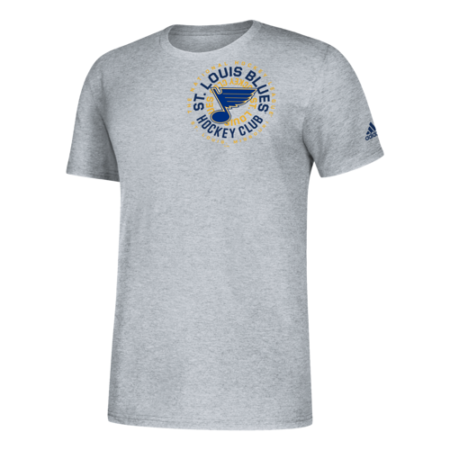 Men's St. Louis Blues Adidas Amplifier Circle T-Shirt