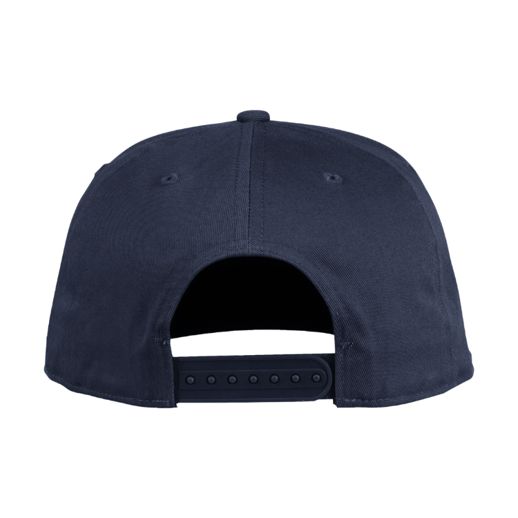 Adidas St Louis Blues Navy Blue Yellow Camo Flat Brim Mens Snapback Hat back view