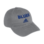 Adidas St Louis Blues Cotton Slouch Adjustable Hat - Grey