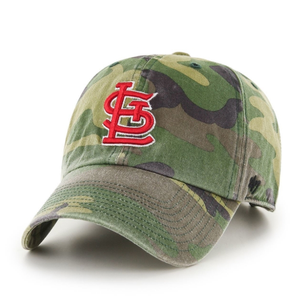 Headz n Threadz Sports Apparel Superstore and Customization. '47 Brand  Customer Camo St. Louis Cardinals Custom Clean Up Cap hats, '47 Brand  Customer Camo St. Louis Cardinals Custom Clean Up Cap Snapback