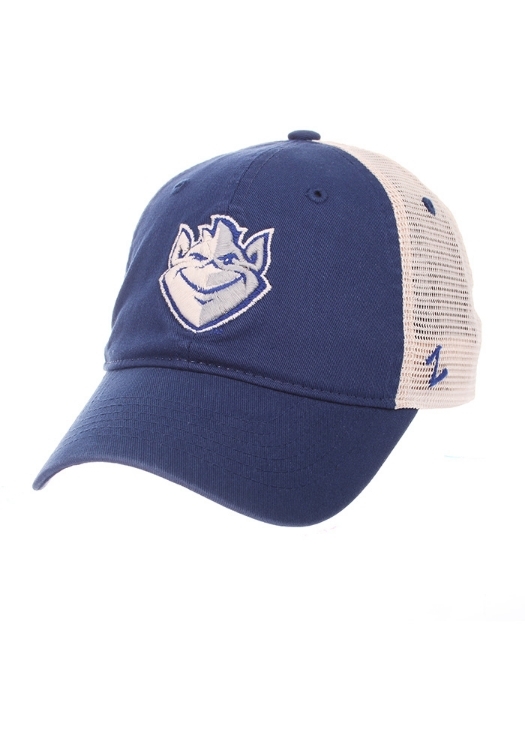 Zephyr Saint Louis Billikens University Adjustable Hat - Blue, Blue, POLYESTER, Size ADJ front view