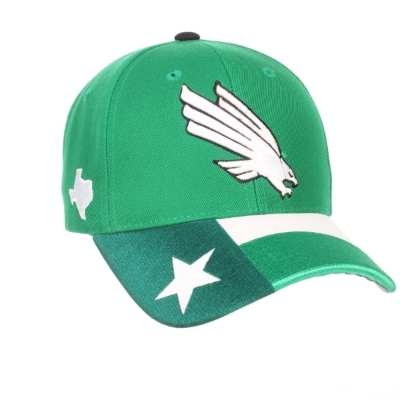 Zephyr North Texas Eagle Snapback Hat front view