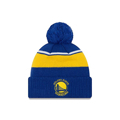 New Era Golden State Warriors Call Out Cuff Pom Knit Beanie Hat/Cap 