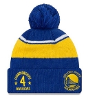 New Era Golden State Warriors Call Out Cuff Pom Knit Beanie Hat/Cap 