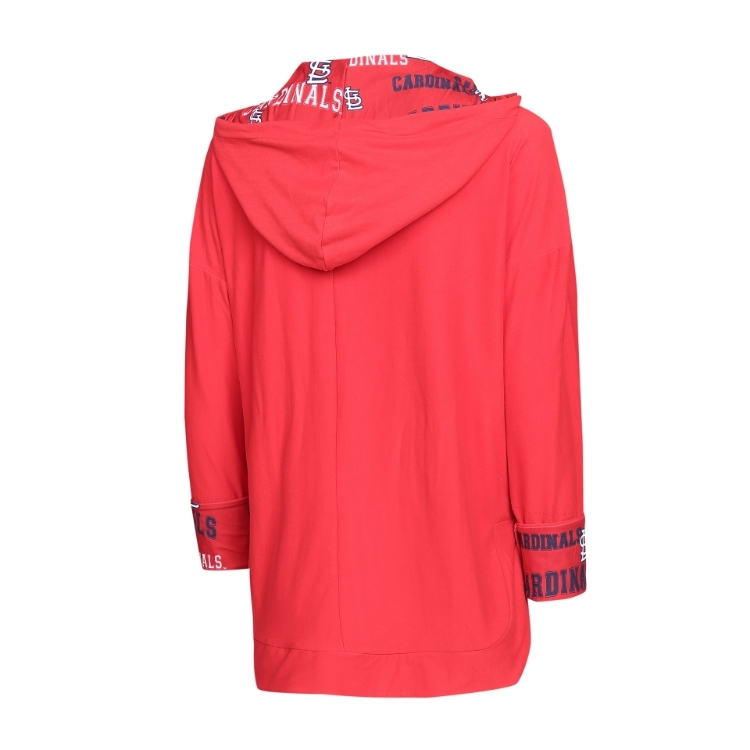 College Concept Women's St. Louis Cardinals Fairway Pajama Hoodie side view