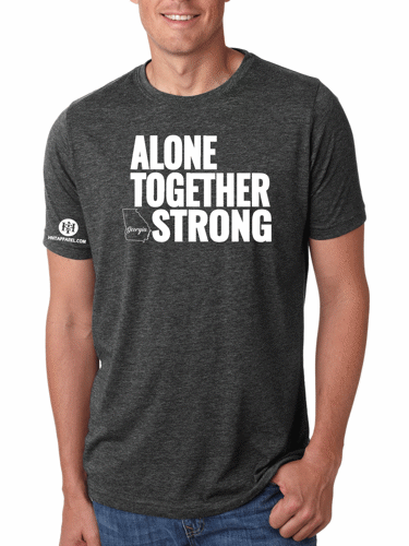 Georgia Alone Together Stay Strong Next Level Tee 