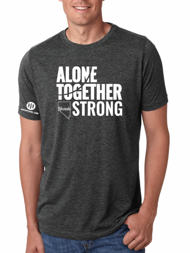 Nevada Alone Together Stay Strong Next Level Tee
