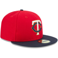 Minnesota Twins New Era Red/Navy Authentic Collection On-Field Alternate 2 59FIFTY Fitted Hat