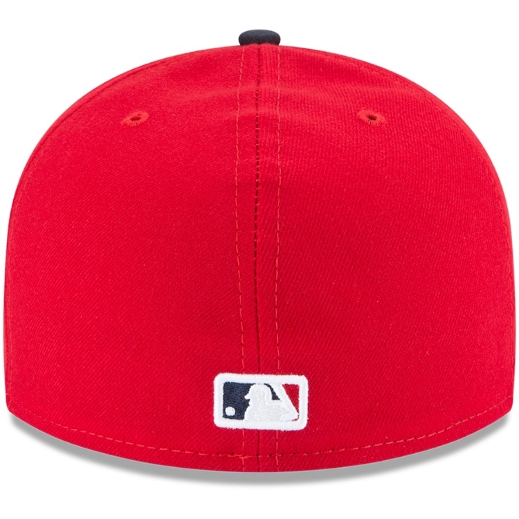Minnesota Twins New Era Red/Navy Authentic Collection On-Field Alternate 2 59FIFTY Fitted Hat detail view