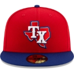 Men's Texas Rangers New Era Red/Royal 2020 Alternate 3 Authentic Collection On Field 59FIFTY Fitted Hat