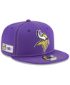 New Era Minnesota Vikings Purple 2019 NFL Sideline Road Official 9FIFTY Snapback Adjustable Hat SAVE