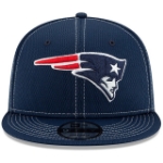 New Era Navy New England Patriots 2019 NFL Sideline Road 9FIFTY Snapback Adjustable Hat
