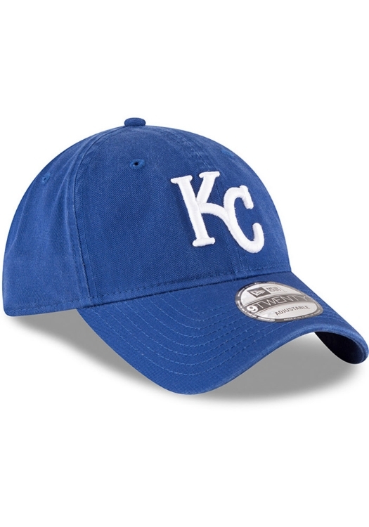 Men's Kansas City Royals New Era Blue Core Classic 9TWENTY Adjustable Hat back view