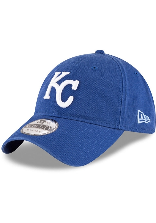 Men's Kansas City Royals New Era Blue Core Classic 9TWENTY Adjustable Hat image 7