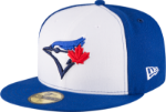 Men's Toronto Blue Jays New Era White/Royal 2017 Alternate Authentic Collection On-Field 59FIFTY Fitted Hat