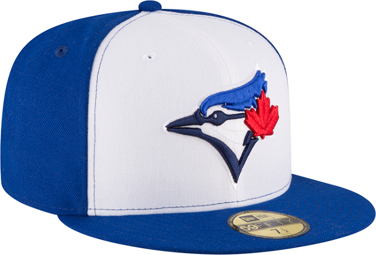 Men's Toronto Blue Jays New Era White/Royal 2017 Alternate Authentic Collection On-Field 59FIFTY Fitted Hat side view