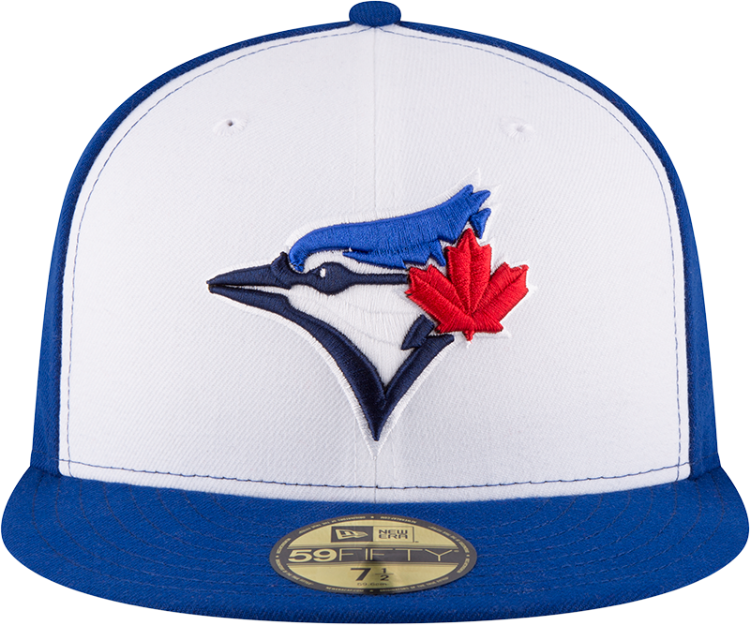 Men's Toronto Blue Jays New Era White/Royal 2017 Alternate Authentic Collection On-Field 59FIFTY Fitted Hat back view