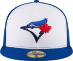 Men's Toronto Blue Jays New Era White/Royal 2017 Alternate Authentic Collection On-Field 59FIFTY Fitted Hat