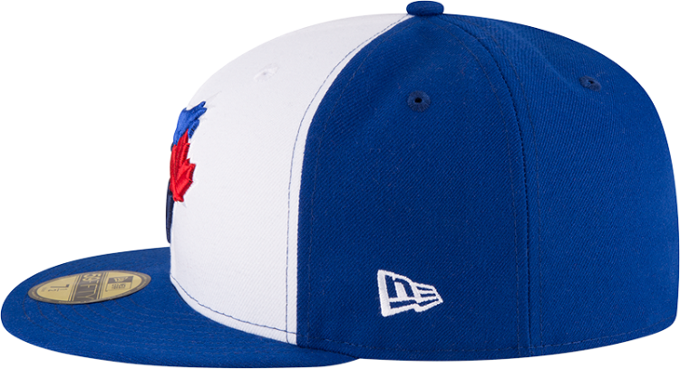 Men's Toronto Blue Jays New Era White/Royal 2017 Alternate Authentic Collection On-Field 59FIFTY Fitted Hat detail view