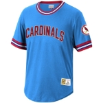 St. Louis Cardinals Mitchell & Ness Cooperstown Collection Wild Pitch Jersey T-Shirt - Light Blue