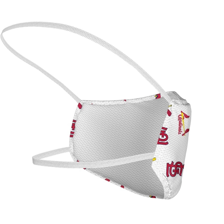 St. Louis Cardinals Fanatics Branded Adult All Over Logo Face Covering side view