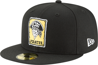 Pittsburgh Pirates New Era Cooperstown Collection Wool 59FIFTY Fitted Hat - Black front view