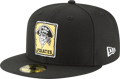 Pittsburgh Pirates New Era Cooperstown Collection Wool 59FIFTY Fitted Hat - Black