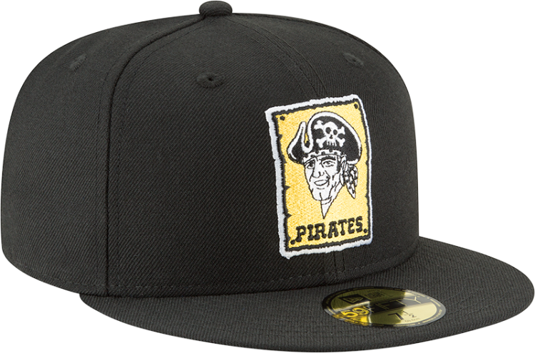Pittsburgh Pirates New Era Cooperstown Collection Wool 59FIFTY Fitted Hat - Black side view