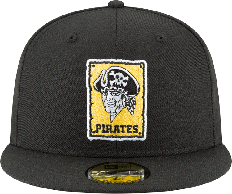 Pittsburgh Pirates New Era Cooperstown Collection Wool 59FIFTY Fitted Hat - Black detail view