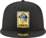 Pittsburgh Pirates New Era Cooperstown Collection Wool 59FIFTY Fitted Hat - Black