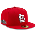 Men's St. Louis Cardinals New Era Red 2020 Postseason Side Patch 59FIFTY Fitted Hat