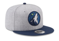 Minnesota Timberwolves New Era 2Tone 950 Snapback Hat - Heather Gray