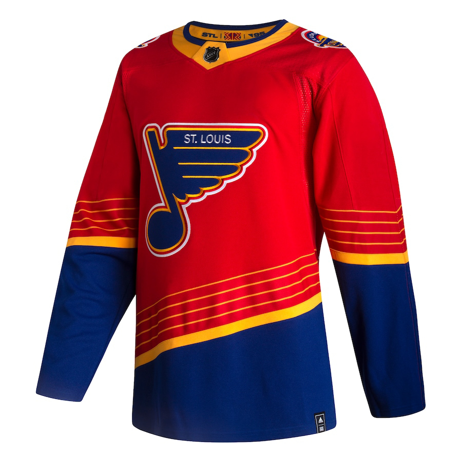 Men's St. Louis Blues Adidas O'reilly Red 2020/21 Reverse Retro Authentic Jersey ...
