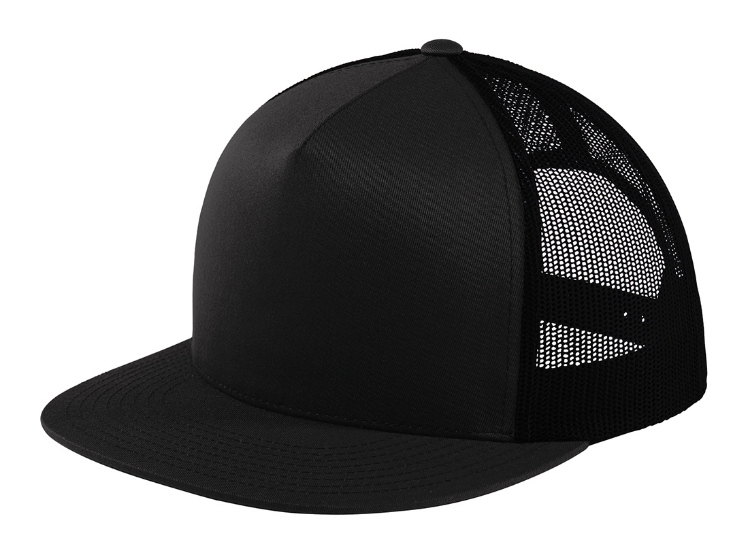 STC38  Sport-Tek ® Yupoong ® 5-Panel Classic Trucker Mesh Back Cap front view