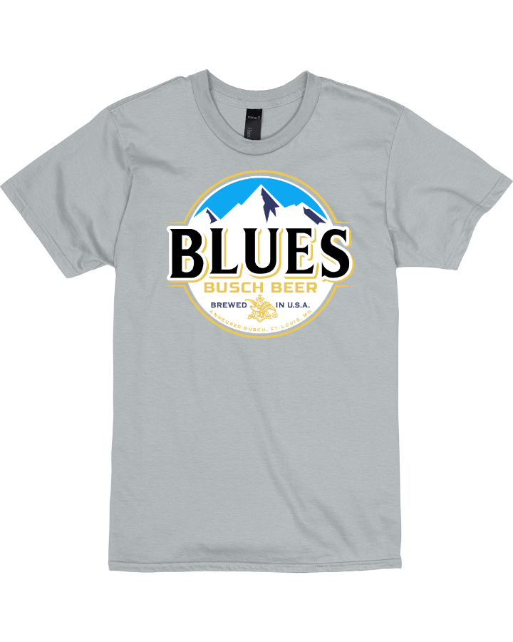 Blues Busch Light Beer T - Shirt Custom Designed Color Label Pattern – The Story, Style, and Fan Appeal Behind This Homepage Pick