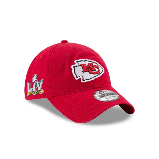 Men's Kansas City Chiefs New Era Red Super Bowl LV Bound Side Patch 920 hat