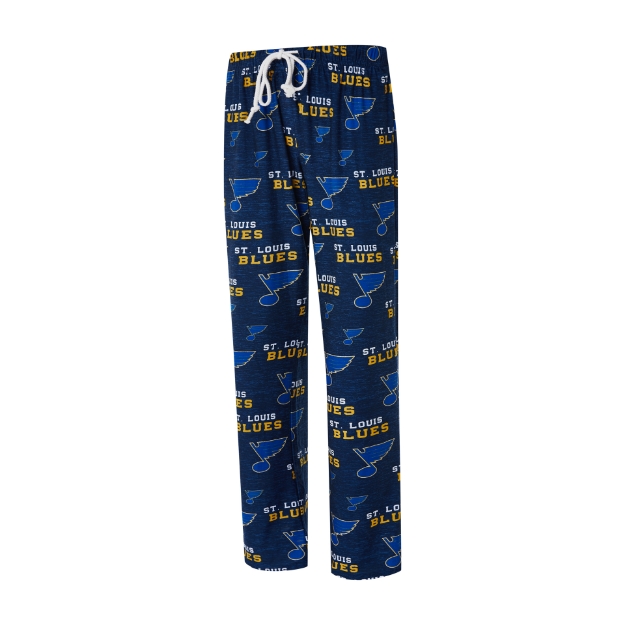St Louis Blues Womens Navy Blue Zest Loungewear Sleep Pants 