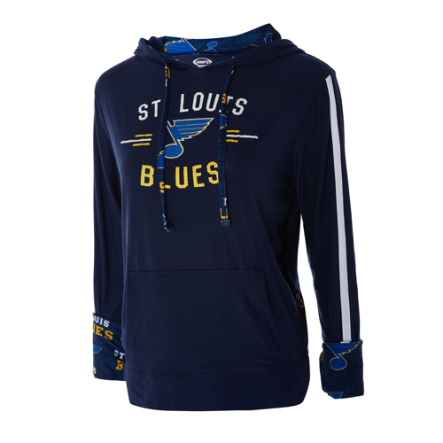  St. Louis Blues Ladies Zest Knit Hoodie by College Concepts
