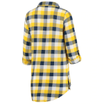 Women's St. Louis Blues Concepts Sport Navy/Gold Breakout Plaid Nightshirt