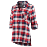 Women's St. Louis Cardinals Concepts Sport Red/Navy Breakout Flannel Long Sleeve Nightshirt