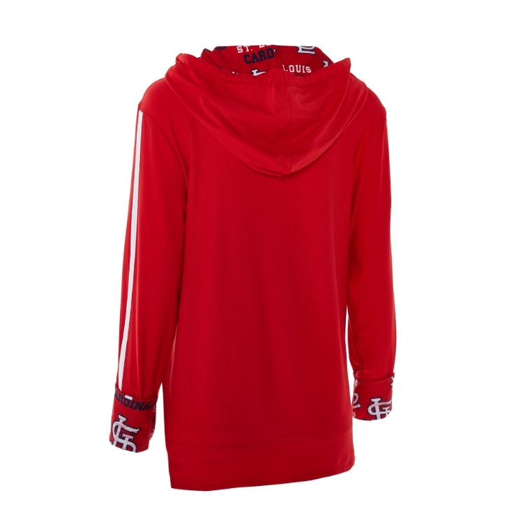 College Concept Women's St. Louis Cardinals Zest Hooded Top side view