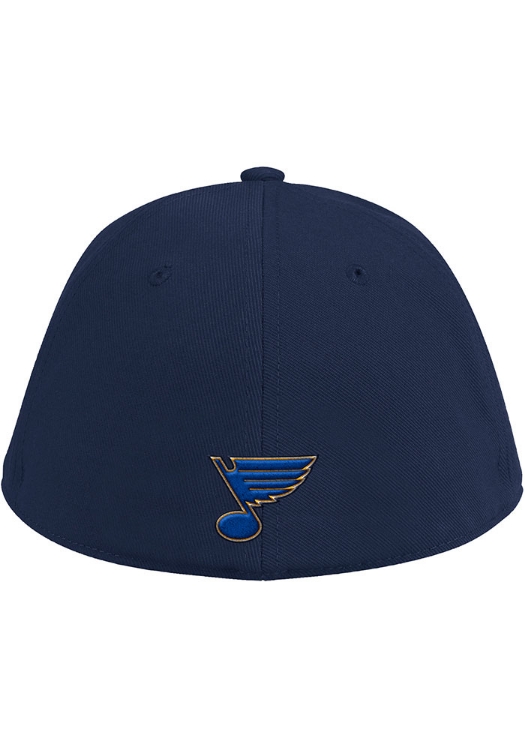 Adidas St Louis Blues Mens Navy Blue Baseball Fitted Hat 