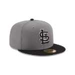 New Era St. Louis Cardinals Men's Grey/Black 2T 59FIFTY Fitted Hat 