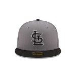 New Era St. Louis Cardinals Men's Grey/Black 2T 59FIFTY Fitted Hat 