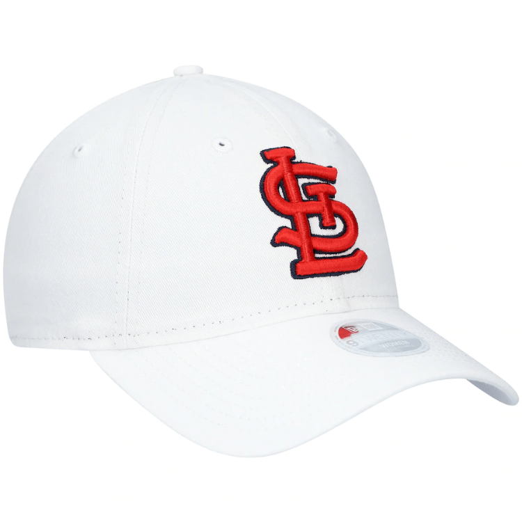 Youth St. Louis Cardinals New Era Core Classic II 9TWENTY Adjustable Hat – White back view